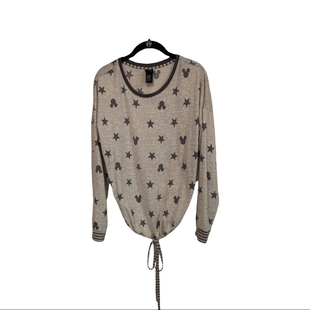 Disney grey Mickey Mouse print tie sweater